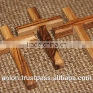 Original Olive Wood Hand Made Cross From Bethlehem. Christian thumbnail-5