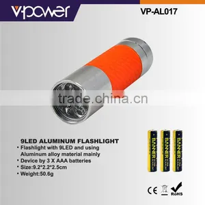 9LED ALUMINUM FLASHLIGHT thumbnail-1
