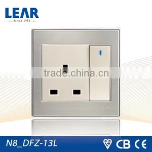 N8 Series Wall Switch 1 Gang Switched 13A Socket thumbnail-1