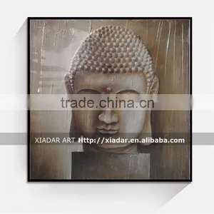 3d Buddha Face Canvas Oil Painting for Bedroom and Hotel Shu119 thumbnail-1