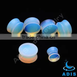 Charming Transparent Wholesale Natural Stone Piercings Plug thumbnail-1