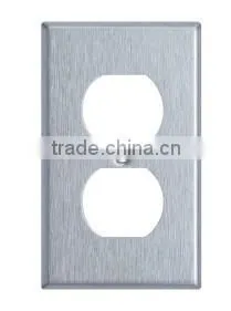 UL Listed Duplex Receptacle Stainless Steel Wallplates 1 Gang ;2 Gang;3 Gang; 4 Gang thumbnail-1