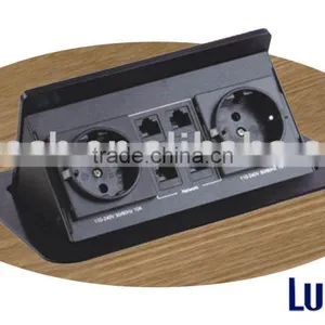 Desk Multifunctional Socket, 2 EU Power thumbnail-1