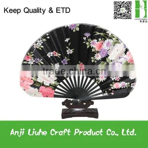 Cloth Bamboo Hand Fan For Wedding Gift thumbnail-1