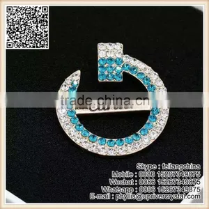 Blue White Diamond Crystal Brooch Pin For Boy And Girl Costume thumbnail-1