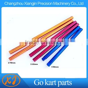 Aluminum Round Tie Rod 3/8"-24 LH/RH Threaded Go Kart Tie Rod thumbnail-1