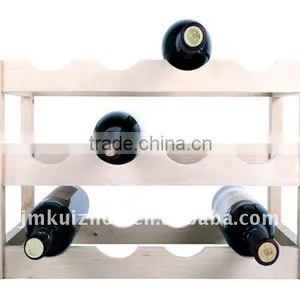 12 Bottles Wooden Wine Rack thumbnail-1