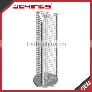 3 Sided Rotating Wire Mesh Table Top Display Shelves thumbnail-1