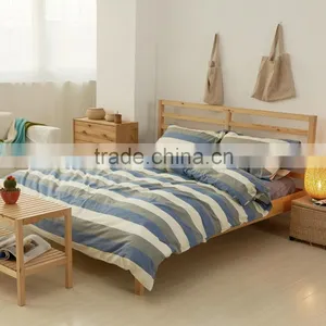 Cotton Bedding Set/ Sheet Set/ Duvet Cover Set Navy Blue Bedding thumbnail-1