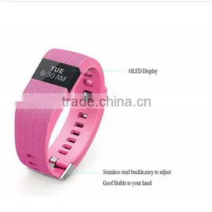 Heart Rate Monitor OLED Display Jw86 Bluetooth Healthy Tracker Smart Bracelet thumbnail-5