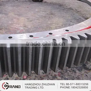 Forged Custom Mechanical Flywheel Ring Gear for Ball Mill Cement Mill Coal Mill thumbnail-3