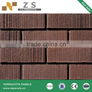 Red Clay Tiles Exterior Wall Coping Tile Exterior Wall Cladding Tiles Terracotta Cladding Make Terracotta Clay thumbnail-1
