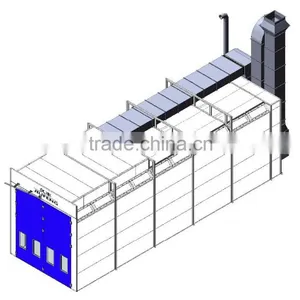 Guangdong JF MOQ 1set Acceptable Dust Free Bus Truck Spray Booth thumbnail-3