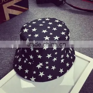 2016 Summer New Arrived Custom Bucket Hat Star Printed Special Design Bucket Hat Cheap Hats thumbnail-3