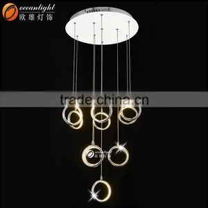 Rings Modern Light Pendant Indoor Light Aluminum Isulation Lamp OXD9913-50W thumbnail-2