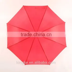 Wooden Pole Umbrella Red Umbrella With Wood Handle thumbnail-2