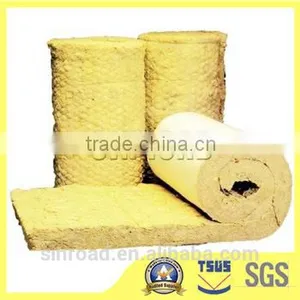 Waterproof Thermal Insulation Material Rock Wool Blanket / Roll / Felt / Tape thumbnail-1