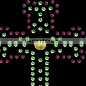 T14050018 Wholesale Cross Hot Fix Rhinestone Motif thumbnail-2
