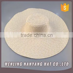 Papper Straw Weaving Hats Crushable Foldable Paper Straw Hats for Women thumbnail-3