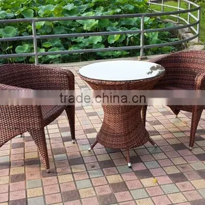 New Promotional Model Patio PE Rattan Wicker Dining Set thumbnail-3