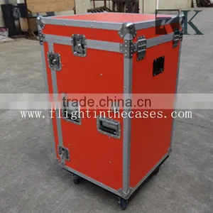 RK 4 Drawer Flight Case Red Plywood thumbnail-2