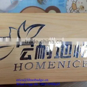 Die Cutted Letter Embossed Metal Stickers thumbnail-2