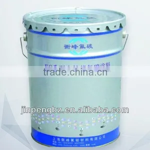 Tinplate Chemcial Bucket With Flower Lid and Metal Handle thumbnail-1