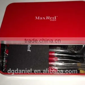 6pcs Makeup Brushes,fashion Red Makeup Brush Set thumbnail-2
