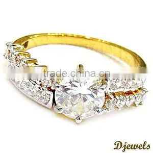 14K Diamond Wedding Rings, Ladies Diamond Rings, Diamond Jewellery thumbnail-1