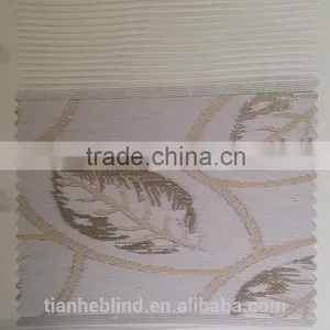 Korea Jacquard Leaves Zebra Blinds Fabrics, Sun Shade Zebra Blinds thumbnail-2