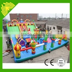 Giant Inflatable Dry Slide Game Jumping House Rides Giant Inflatable Tramplain thumbnail-2