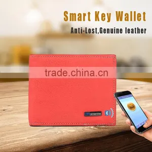 Bluetooth Women Fashion Genuine Leather Smart Wallet thumbnail-1