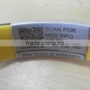 Custom Silicon Bracelet With Engraved id Plate Sports Bracelet thumbnail-4