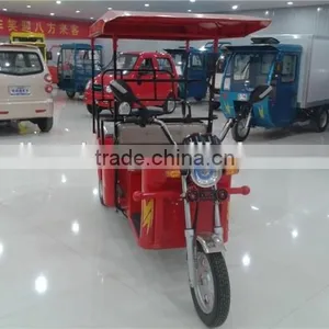 650W Electric Taxi Tricycle Rickshaw for 4 People Cargo Trike thumbnail-3