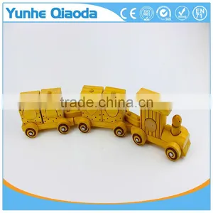 Colorful Wood Stocking Train Toys Geometrical Shape Blocks Education Gift thumbnail-2
