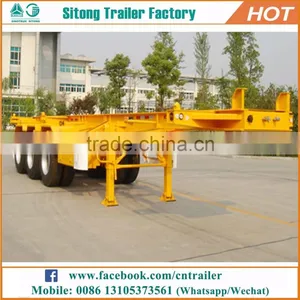 Factory Direct 20ft 40ft Container Trailer Price Shipping Container Frames Container Trailer thumbnail-1