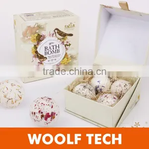 100% Handmade Luxury Moisturizing Fizzy Bath Bomb With Dried Petals thumbnail-5