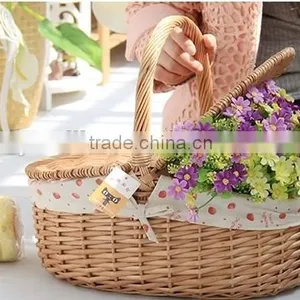 Wicker Plant Baskets as Home Garden Decor From Manufacturer thumbnail-1