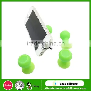 2017 Universal Flexible Silicone Phone Stander /Magnet Silicone Phone Stand/universal Cable Holder for Smartphone thumbnail-1