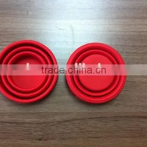 Silicone Foldable Coffee Cup Pill Box Collapsing Travel Drinking Cup thumbnail-2
