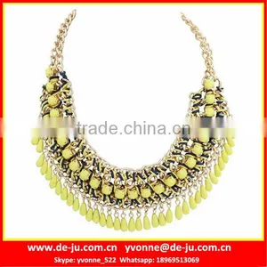 Seed Bead Statement Necklace thumbnail-1