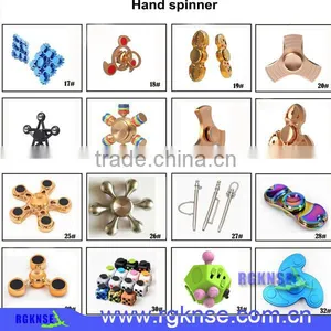 2017 New Design Hight Quality Relieve Stress ABS+stainless Steel Hand Wind Fidget Spinner Toys thumbnail-2