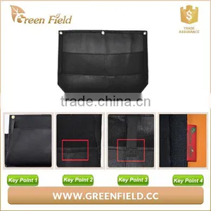 Black Color Felt Planter Wall Hanging Bags thumbnail-1