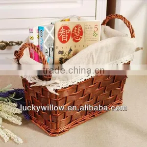 Lucky Weave Home and Garden Rattan Cutlery Basket With Handle thumbnail-3