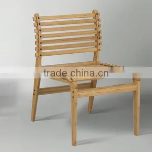 Heavy-duty Bamboo Dining Round Table and Chair Set thumbnail-2