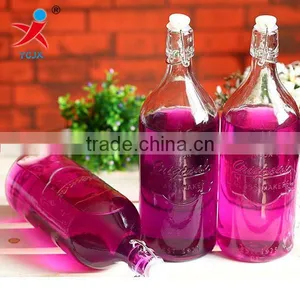 New Magenta Wine Brewed Wine Bottle Glass Container Sealing Glass Wine Bottle With the Pot thumbnail-1