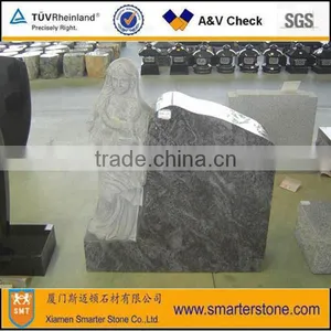Angel Style Tombstone Gravestone Granite Monument Natural Granite thumbnail-1
