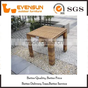 Fashion PE Rattan Table WIth Glass Top thumbnail-6