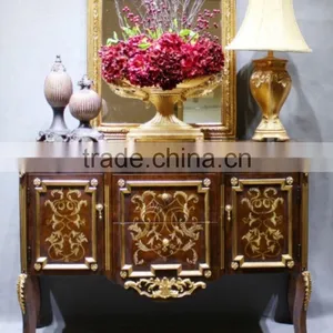 Guest Room Hand Drawing Wood Bedside Table thumbnail-4
