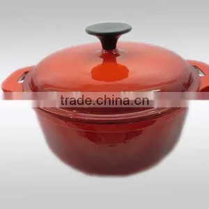 New Product of Enamel Coating Round Cast Iron Cookware thumbnail-1